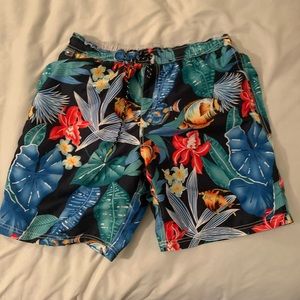 Men’s medium floral swim shorts